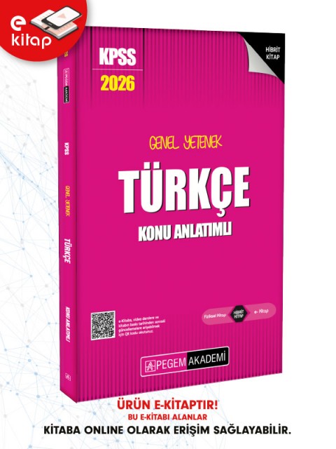 2026 KPSS Genel Yetenek Genel Kültür Türkçe Konu Anlatımlı E-Kitap