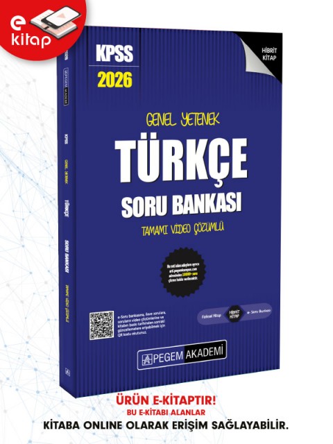 2026 KPSS Genel Yetenek Genel Kültür Türkçe Tamamı Video Çözümlü E-Soru Bankası