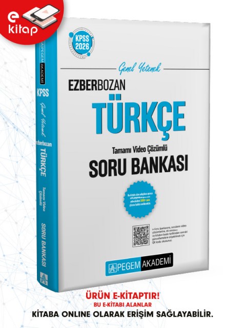2026 KPSS Genel Yetenek Türkçe Tamamı Video Çözümlü Ezberbozan E-Soru Bankası