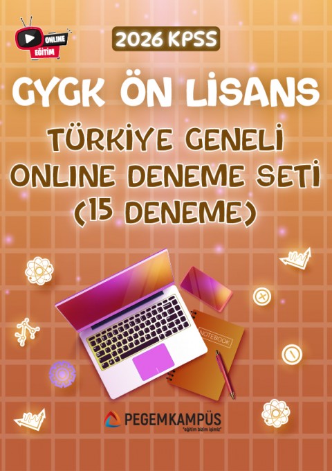 2026 KPSS Ön Lisans GYGK Türkiye Geneli Online Deneme Seti (15 Deneme)