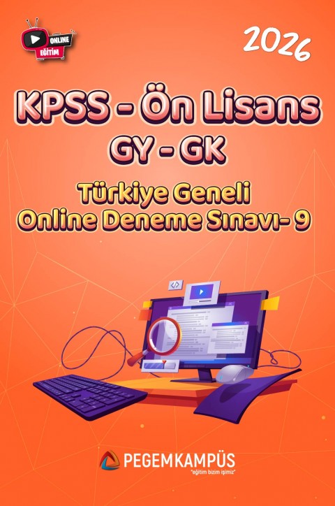 2026 KPSS Ön Lisans GYGK Türkiye Geneli Online Deneme Sınavı-9