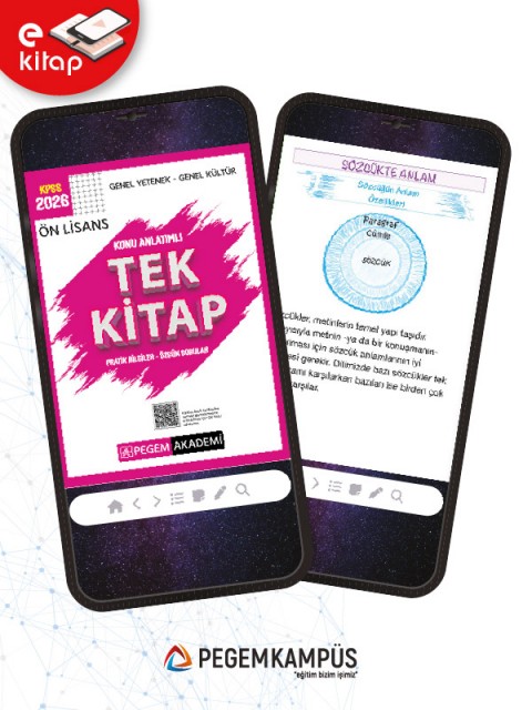 2026 KPSS Ön Lisans Genel Yetenek Genel Kültür Konu Anlatımlı Tek E-Kitap