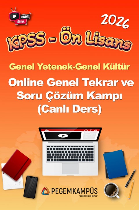 2026 KPSS Ön Lisans Genel Yetenek Genel Kültür Online Genel Tekrar ve Soru Çözüm Kampı (Canlı Ders)