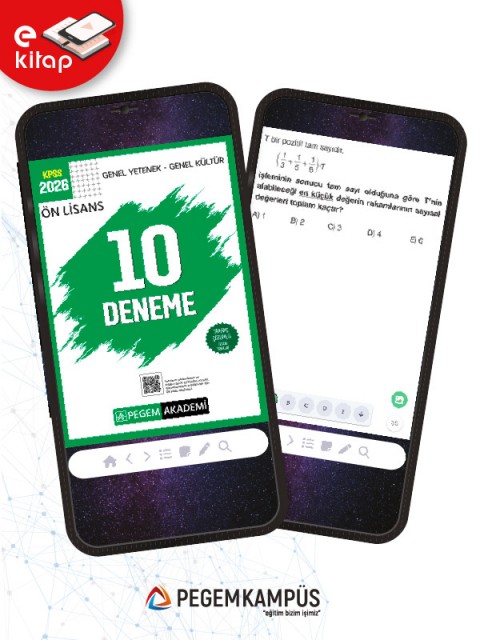 2026 KPSS Ön Lisans Genel Yetenek Genel Kültür Tamamı Çözümlü 10 E-Deneme