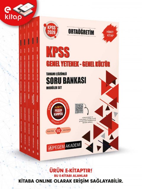 2026 KPSS Ortaöğretim Genel Yetenek Genel Kültür E-Soru Bankası Seti