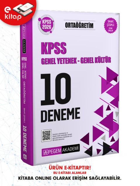 2026 KPSS Ortaöğretim Genel Yetenek Genel Kültür Tamamı Çözümlü 10 E-Deneme