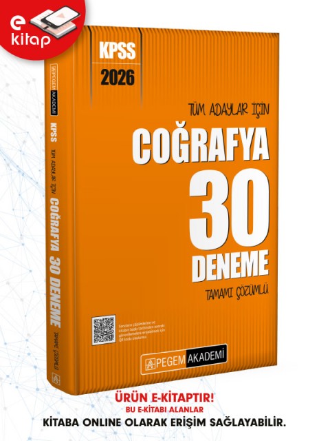 2026 KPSS Tüm Adaylar İçin Coğrafya Tamamı Çözümlü 30 E-Deneme