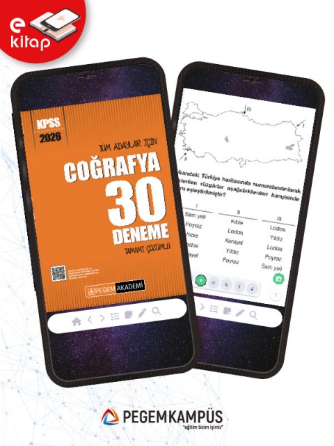 2026 KPSS Tüm Adaylar İçin Coğrafya Tamamı Çözümlü 30 E-Deneme 2026 KPSS Tüm Adaylar İçin Coğrafya Tamamı Çözümlü 30 E-Deneme