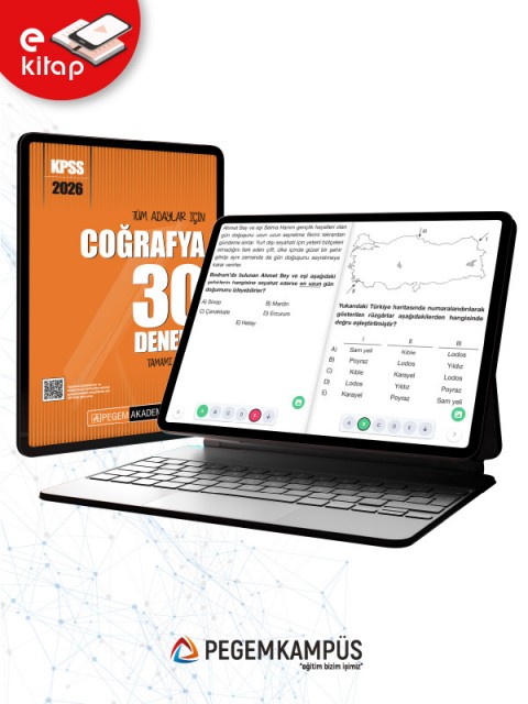 2026 KPSS Tüm Adaylar İçin Coğrafya Tamamı Çözümlü 30 E-Deneme 2026 KPSS Tüm Adaylar İçin Coğrafya Tamamı Çözümlü 30 E-Deneme