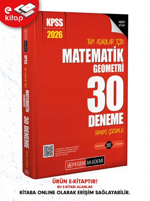 2026 KPSS Tüm Adaylar İçin Matematik-Geometri Tamamı Çözümlü 30 E-Deneme