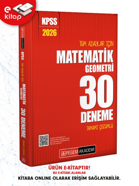 2026 KPSS Tüm Adaylar İçin Matematik-Geometri Tamamı Çözümlü 30 E-Deneme
