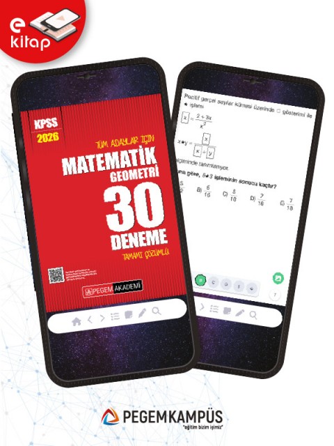 2026 KPSS Tüm Adaylar İçin Matematik-Geometri Tamamı Çözümlü 30 E-Deneme