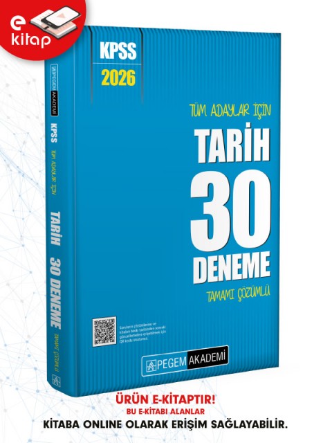 2026 KPSS Tüm Adaylar İçin Tarih Tamamı Çözümlü 30 E-Deneme