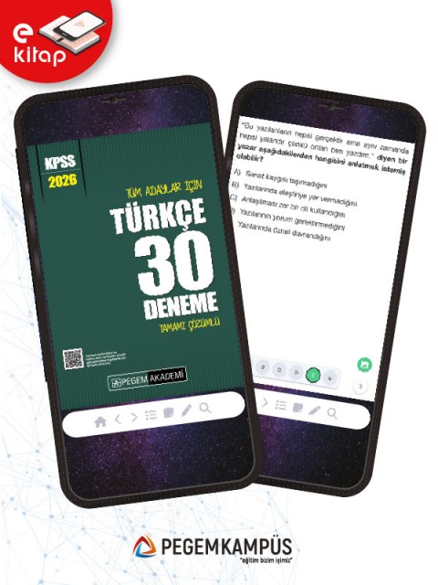 2026 KPSS Tüm Adaylar İçin Türkçe Tamamı Çözümlü 30 E-Deneme