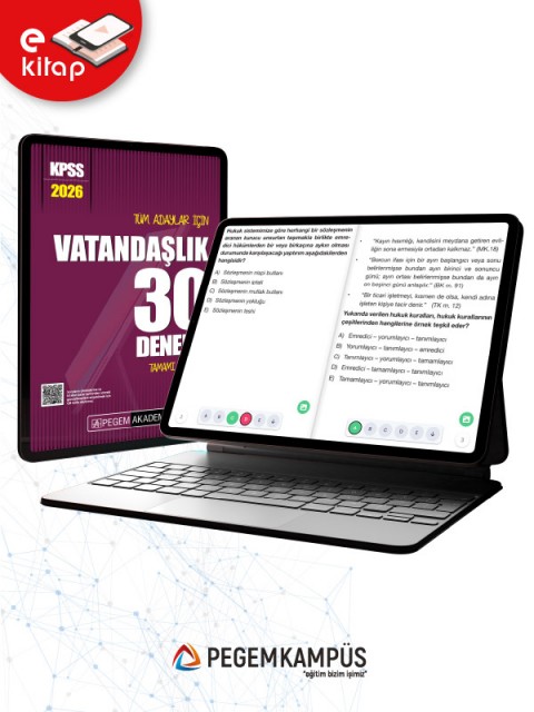2026 KPSS Tüm Adaylar İçin Vatandaşlık Tamamı Çözümlü 30 E-Deneme 2026 KPSS Tüm Adaylar İçin Vatandaşlık Tamamı Çözümlü 30 E-Deneme