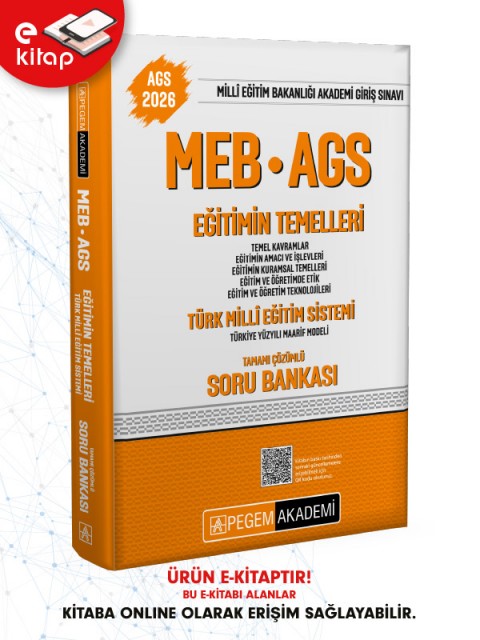 2026 MEB-AGS Eğitimin Temelleri-Türk Millî Eğitim Sistemi-Temel Kavramlar-Eğitimin Amacı ve İşlevleri-Eğitimin Kuramsal Temelleri-Eğitim ve Öğretimde Etik-Eğitim ve Öğretim Teknolojileri-Türkiye Yüzyı