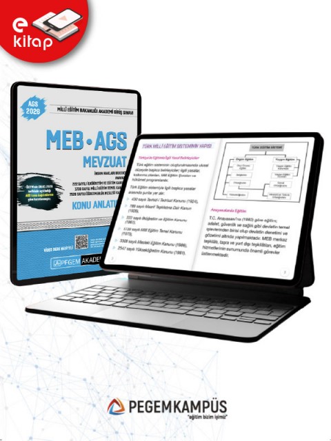 2026 MEB-AGS Mevzuat-Anayasa-222 Sayılı İlköğretim ve Eğitim Kanunu-1739 Sayılı Millî Eğitim Temel Kanunu-7528 Sayılı Öğretmenlik Mesleği Kanunu Konu Anlatımlı E-Kitap