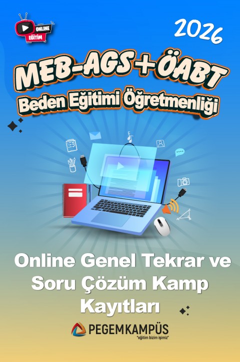 2026 MEB-AGS + ÖABT Beden Eğitimi Öğretmenliği Online Genel Tekrar ve Soru Çözüm Kamp Kayıtları