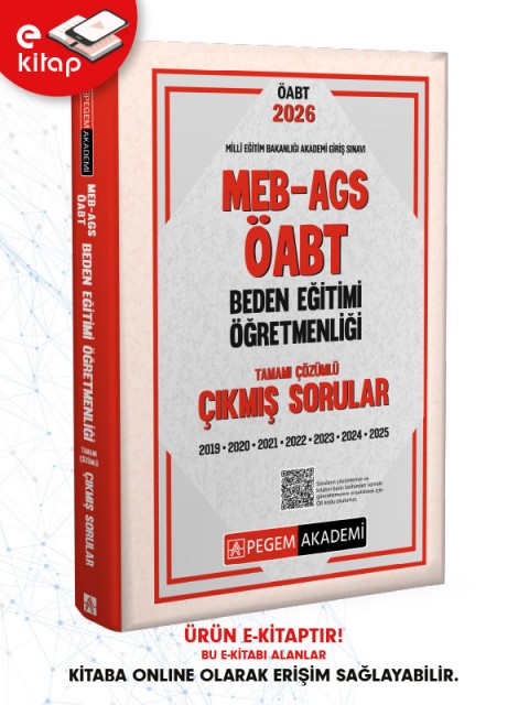 2026 MEB-AGS ÖABT Beden Eğitimi Öğretmenliği Tamamı Çözümlü Çıkmış Sorular (e-kitap)