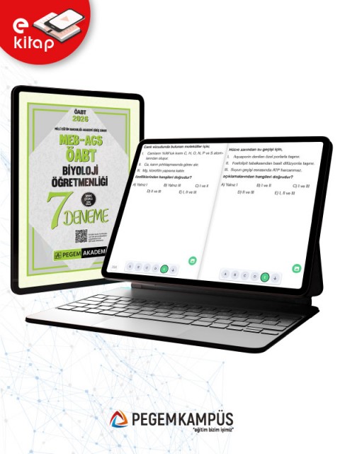 2026 MEB-AGS-ÖABT Biyoloji Öğretmenliği Tamamı Çözümlü 7 E-Deneme