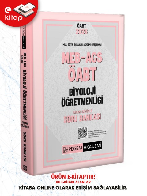 2026 MEB-AGS ÖABT Biyoloji Öğretmenliği Tamamı Çözümlü E-Soru Bankası