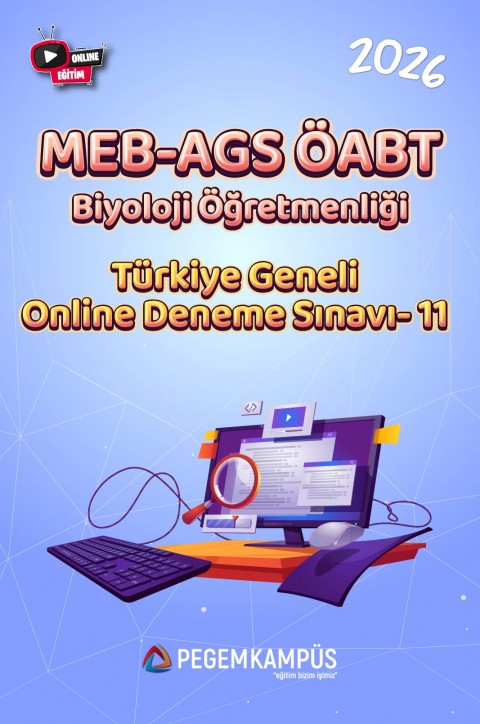 2026 MEB-AGS ÖABT Biyoloji Öğretmenliği Türkiye Geneli Online Deneme Sınavı-11
