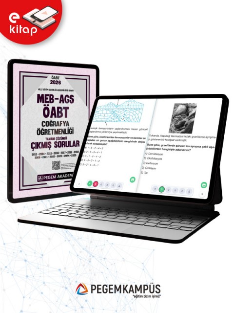 2026 MEB-AGS ÖABT Coğrafya Öğretmenliği Tamamı Çözümlü Çıkmış Sorular (e-kitap)