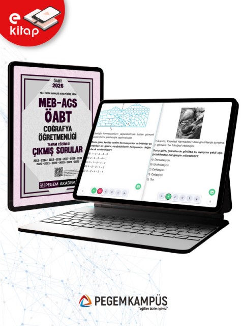 2026 MEB-AGS ÖABT Coğrafya Öğretmenliği Tamamı Çözümlü Çıkmış Sorular (e-kitap)