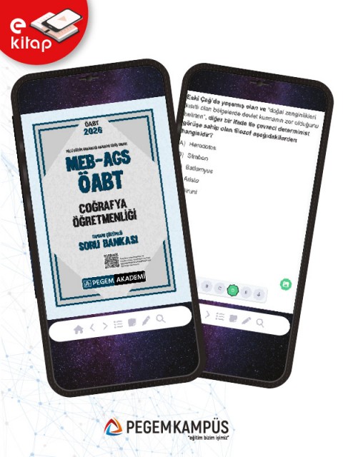 2026 MEB-AGS ÖABT Coğrafya Öğretmenliği Tamamı Çözümlü E-Soru Bankası