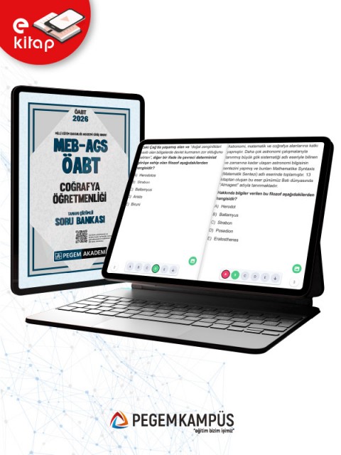 2026 MEB-AGS ÖABT Coğrafya Öğretmenliği Tamamı Çözümlü E-Soru Bankası