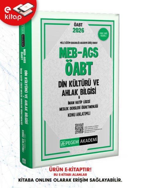 2026 MEB-AGS ÖABT Din Kültürü ve Ahlak Bilgisi Öğretmenliği Konu Anlatımlı E-Kitap