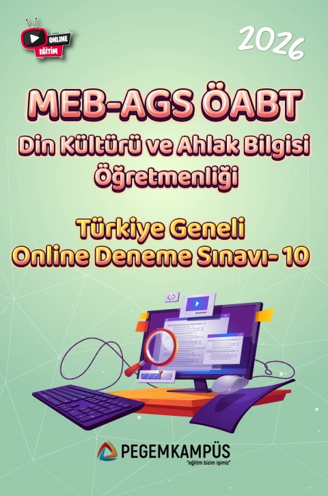 2026 MEB-AGS ÖABT Din Kültürü ve Ahlak Bilgisi Öğretmenliği Türkiye Geneli Online Deneme Sınavı-10