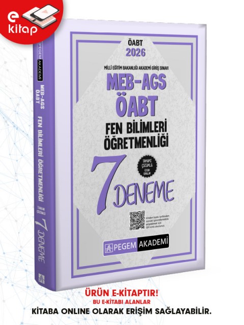 2026 MEB-AGS-ÖABT Fen Bilimleri Öğretmenliği Tamamı Çözümlü 7 E-Deneme