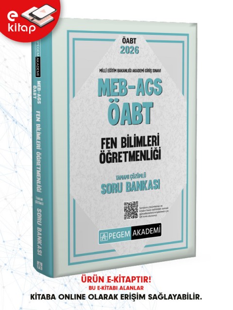 2026 MEB-AGS ÖABT Fen Bilimleri Öğretmenliği Tamamı Çözümlü E-Soru Bankası