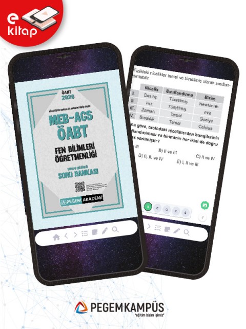 2026 MEB-AGS ÖABT Fen Bilimleri Öğretmenliği Tamamı Çözümlü E-Soru Bankası