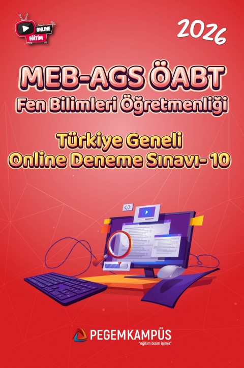 2026 MEB-AGS ÖABT Fen Bilimleri Öğretmenliği Türkiye Geneli Online Deneme Sınavı-10