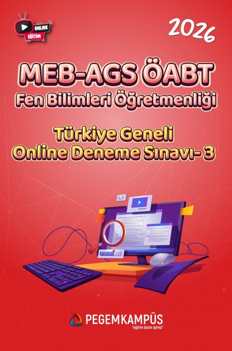 2026 MEB-AGS ÖABT Fen Bilimleri Öğretmenliği Türkiye Geneli Online Deneme Sınavı-3