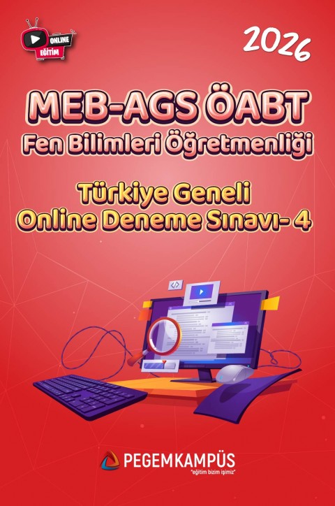 2026 MEB-AGS ÖABT Fen Bilimleri Öğretmenliği Türkiye Geneli Online Deneme Sınavı-4