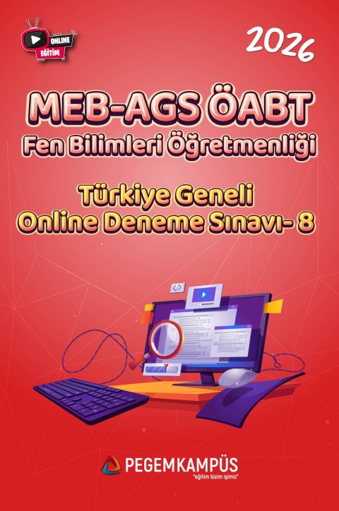 2026 MEB-AGS ÖABT Fen Bilimleri Öğretmenliği Türkiye Geneli Online Deneme Sınavı-8