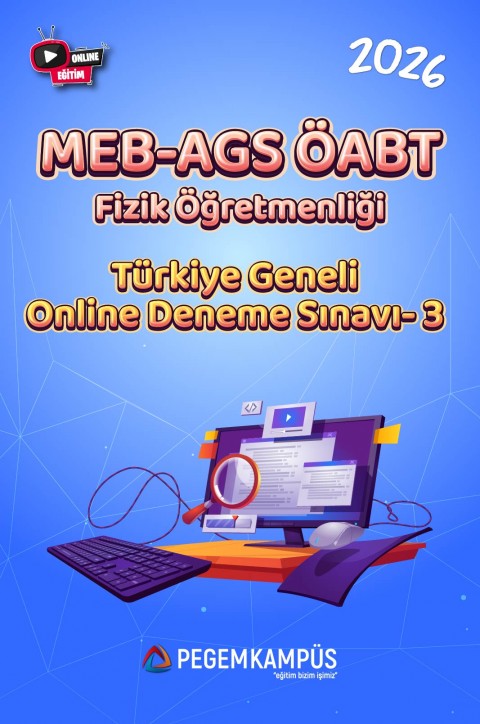 2026 MEB-AGS ÖABT Fizik Öğretmenliği Türkiye Geneli Online Deneme Sınavı-3