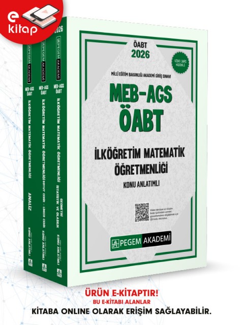 2026 MEB-AGS ÖABT İlköğretim Matematik Öğretmenliği Konu Anlatımlı E-Kitap Seti