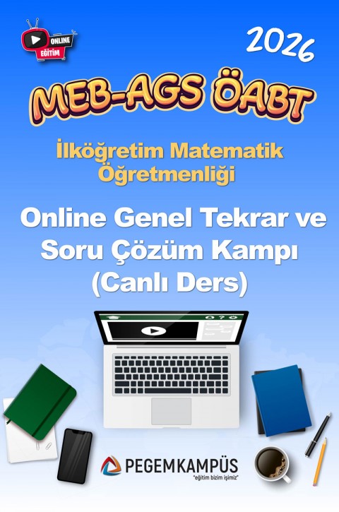 2026 MEB-AGS ÖABT İlköğretim Matematik Öğretmenliği Online Genel Tekrar ve Soru Çözüm Kampı (Canlı Ders)