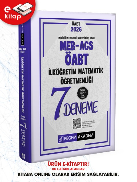 2026 MEB-AGS-ÖABT İlköğretim Matematik Öğretmenliği Tamamı Çözümlü 7 E-Deneme