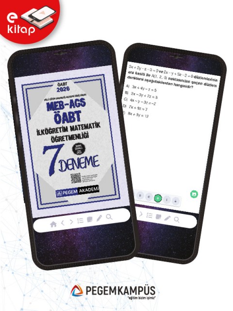 2026 MEB-AGS-ÖABT İlköğretim Matematik Öğretmenliği Tamamı Çözümlü 7 E-Deneme