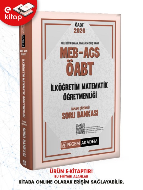 2026 MEB-AGS ÖABT İlköğretim Matematik Öğretmenliği Tamamı Çözümlü E-Soru Bankası