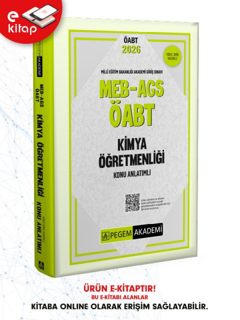 2026 MEB-AGS ÖABT Kimya Öğretmenliği Konu Anlatımlı E-Kitap