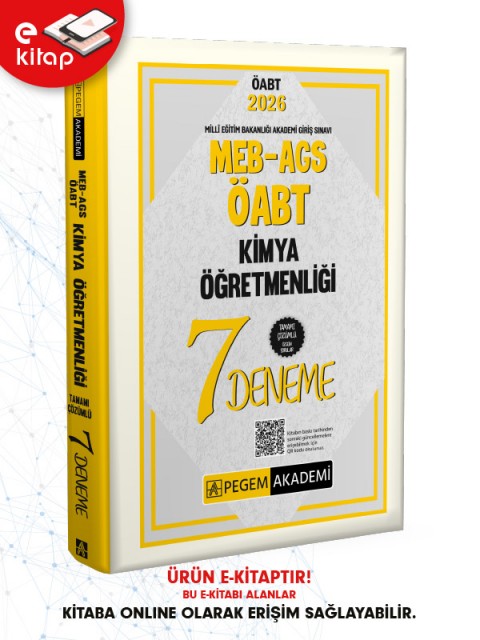 2026 MEB-AGS-ÖABT Kimya Öğretmenliği Tamamı Çözümlü 7 E-Deneme