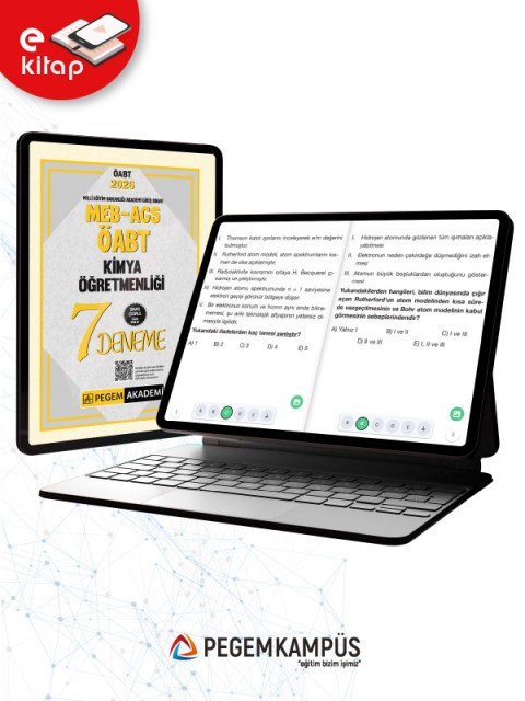 2026 MEB-AGS-ÖABT Kimya Öğretmenliği Tamamı Çözümlü 7 E-Deneme