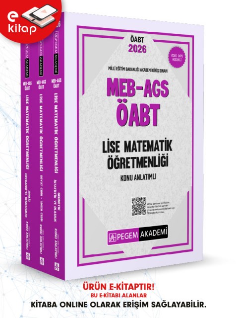 2026 MEB-AGS ÖABT Lise Matematik Öğretmenliği Konu Anlatımlı E-Kitap Seti
