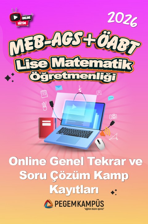 2026 MEB-AGS + ÖABT Lise Matematik Öğretmenliği Online Genel Tekrar ve Soru Çözüm Kamp Kayıtları